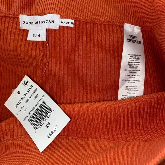 Good American Lettuce Edge Baby Flare Knit Pant - Picture 5 of 7